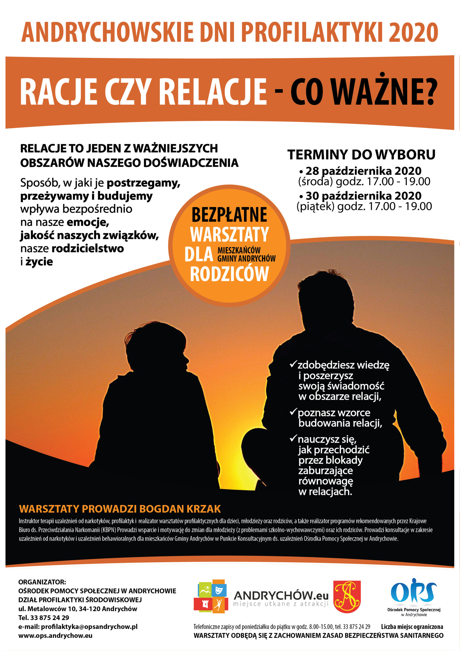 Plakat z informacjami zawartymi w treści wiadomości