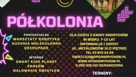 Czytaj więcej o: Półkolonia „Wakacyjny Przystanek Przygoda” w Andrychowie